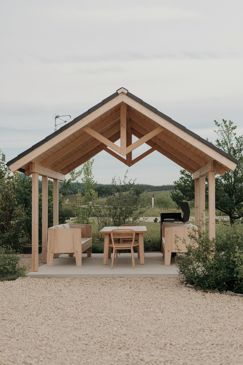 View of 38 Outdoor BBQ Area With Roof Ideas - Stylish Grill Spaces, Covered ...