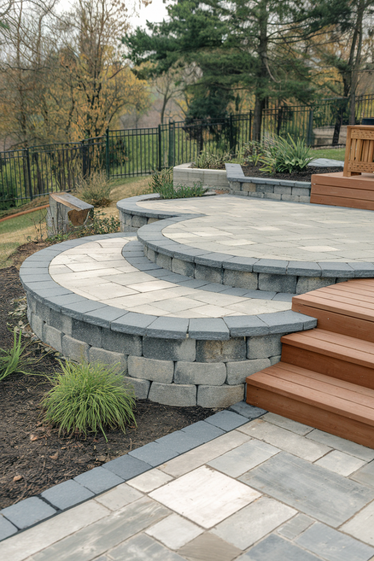 39 Creative Paver Patio Ideas 2025 for Backyard Layouts With Fire Pit ...