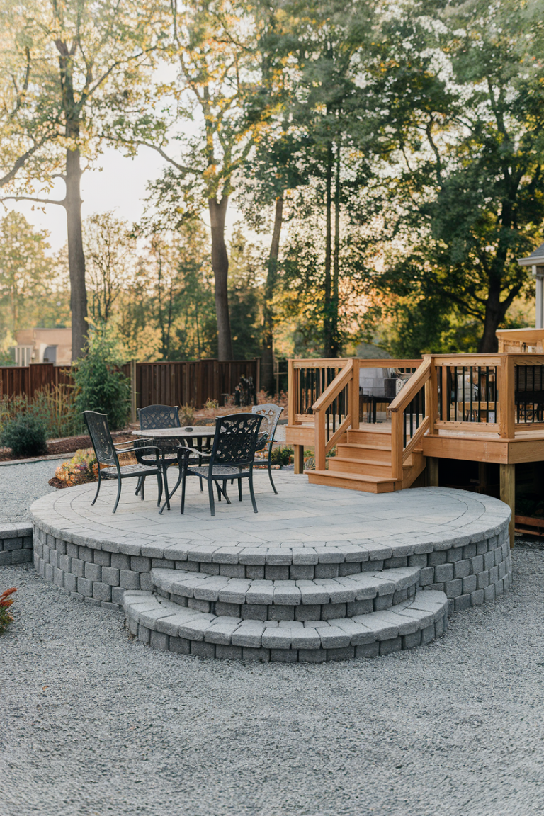 39 Creative Paver Patio Ideas 2025 for Backyard Layouts With Fire Pit ...