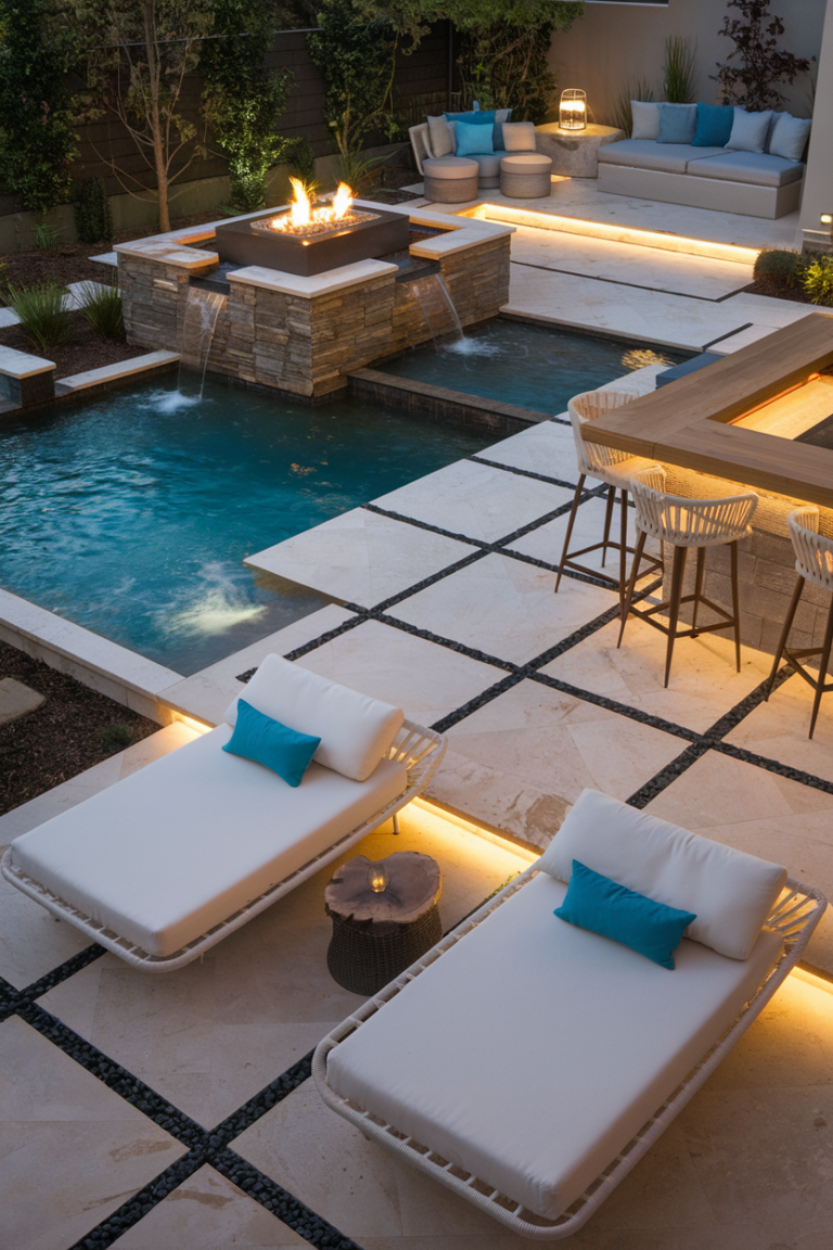 Curated visual reference: Picture Idea: Outdoor Pool Area Ideas 38 Stylish Designs For Modern Rustic