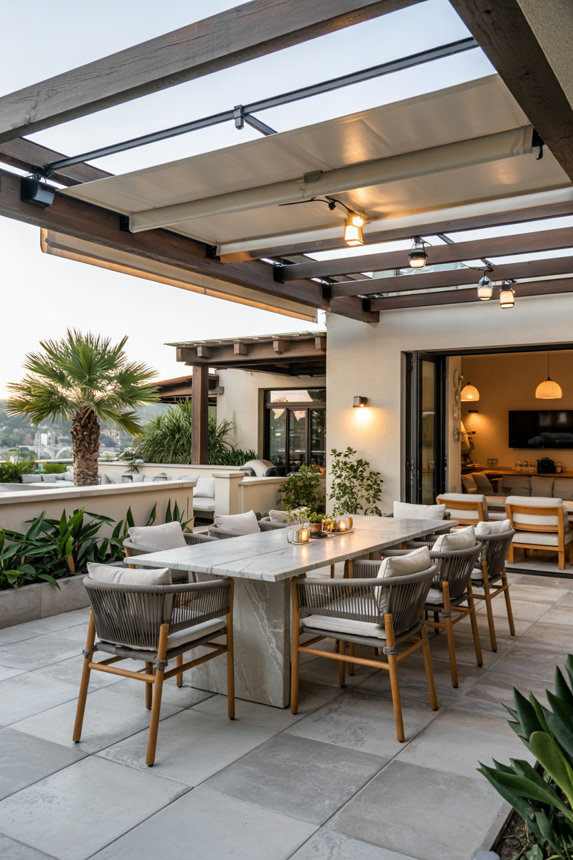 44 Outdoor Dining Area Ideas for Patios, Pergolas, Small Spaces, and ...