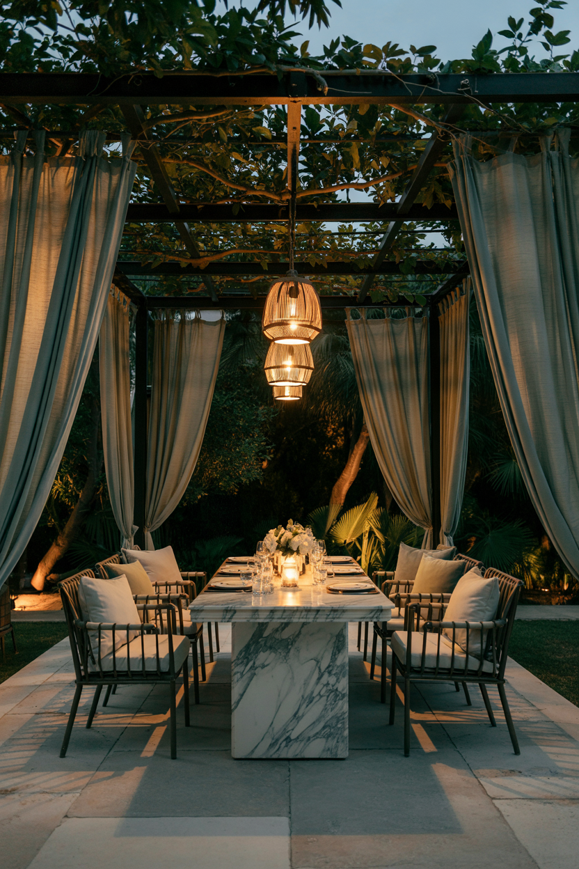 44 Outdoor Dining Area Ideas for Patios, Pergolas, Small Spaces, and ...