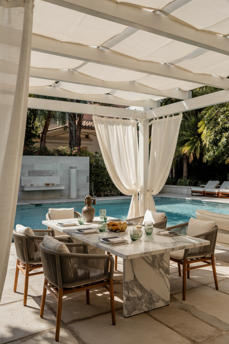 44 Outdoor Dining Area Ideas for Patios, Pergolas, Small Spaces, and ...