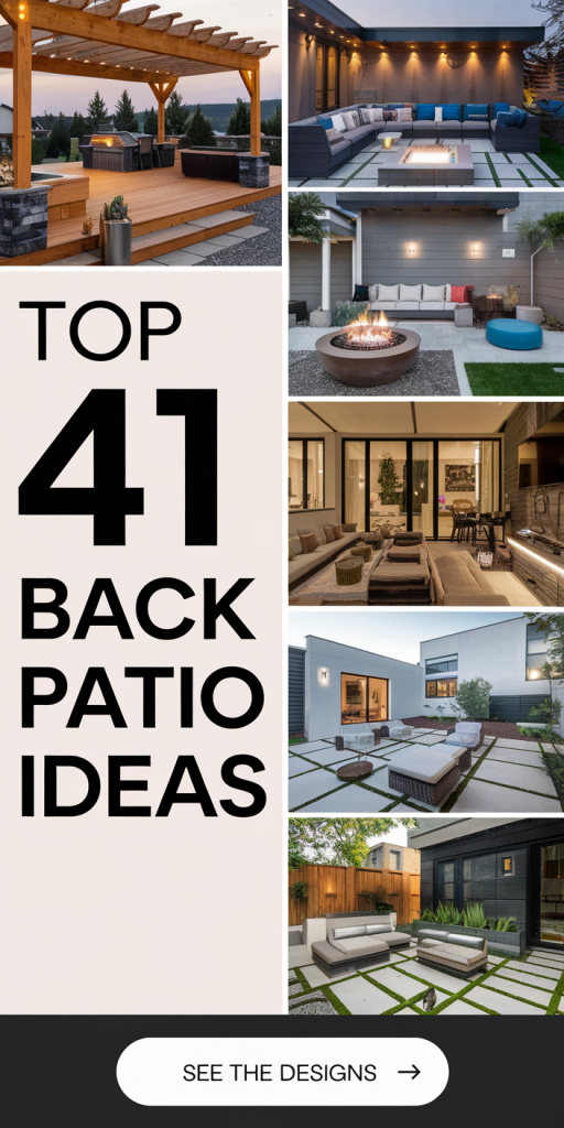 Curated visual reference: Picture Idea: 41 Back Patio Ideas For A Cozy Stylish And Budget