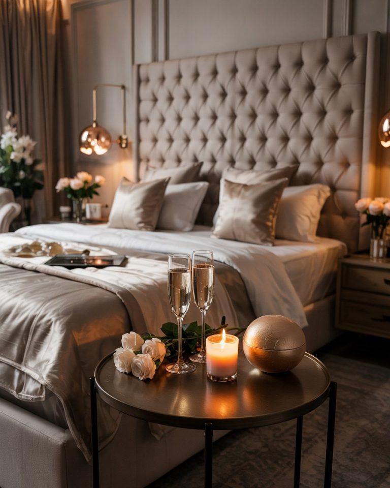 40 Romantic Bedroom Ideas for Couples with Dark Cozy Decor, Date Night ...
