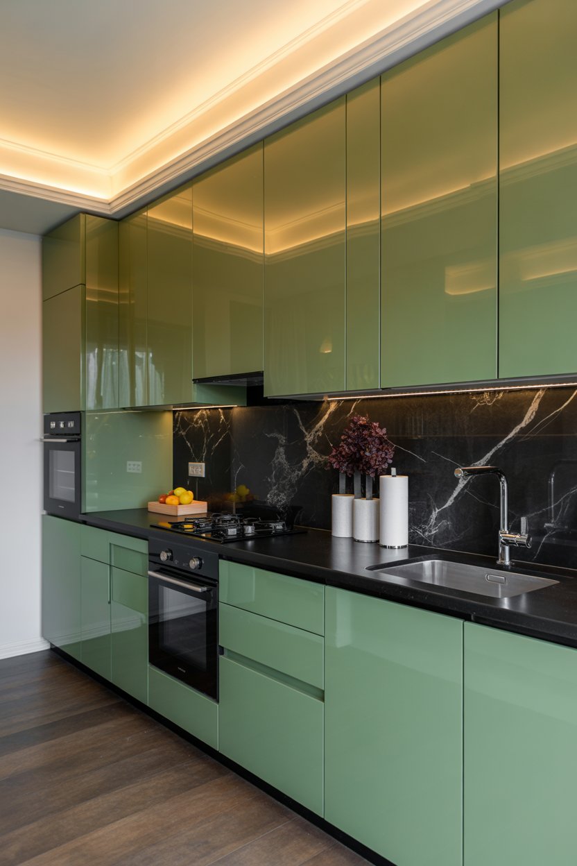 37 Sage Green Kitchen Ideas with Cabinets, Backsplashes, Countertops ...
