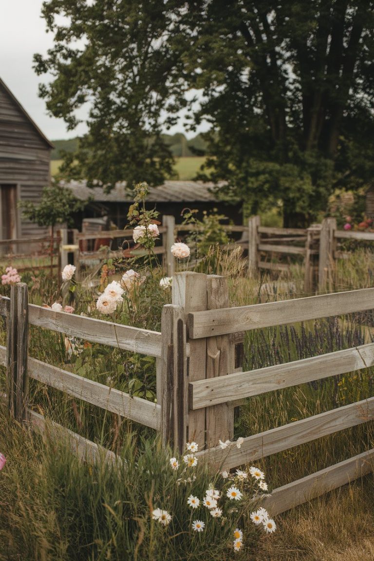Rustic Boundaries 44 Fence Design Ideas for Privacy, Style and Low-Maintenance Garden or ...