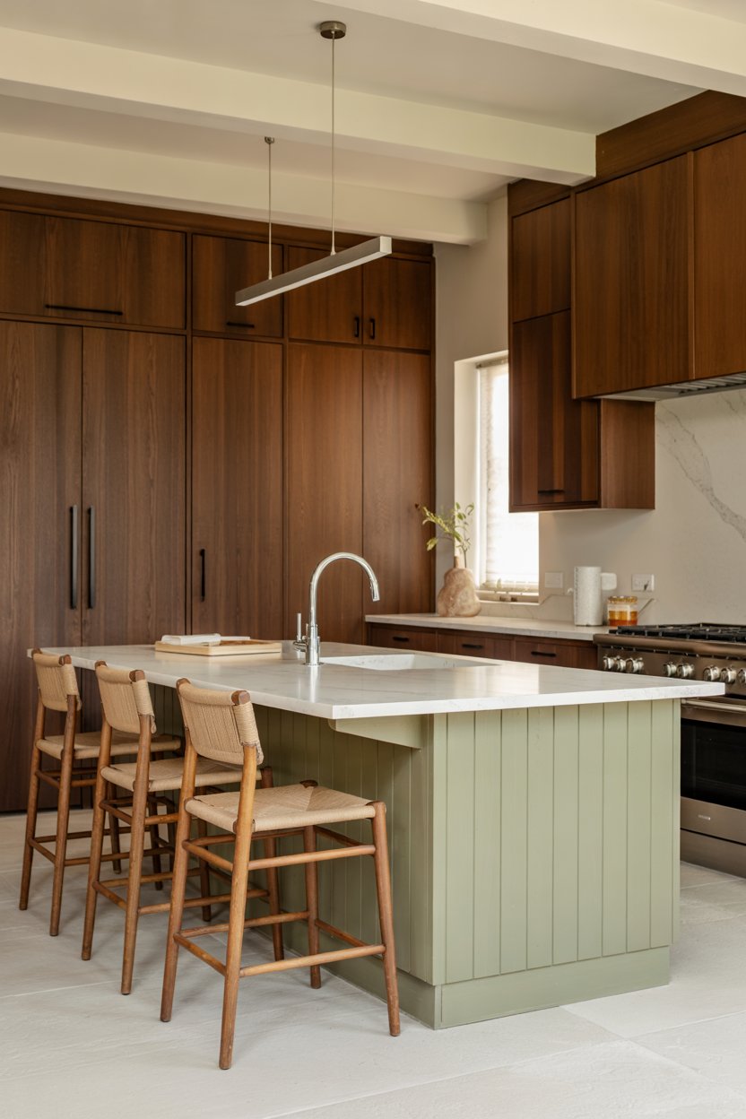35 Dark Wood Kitchen Cabinets Ideas for 2025 with Modern Decor, Islands ...