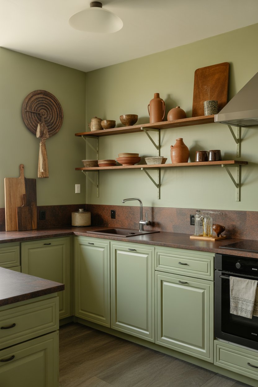 37 Sage Green Kitchen Ideas with Cabinets, Backsplashes, Countertops ...