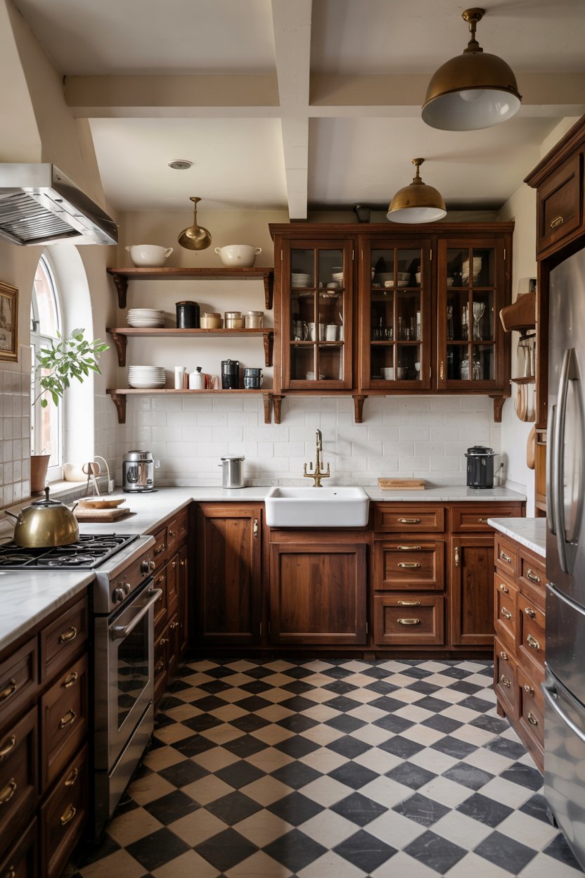 35 Dark Wood Kitchen Cabinets Ideas for 2025 with Modern Decor, Islands ...