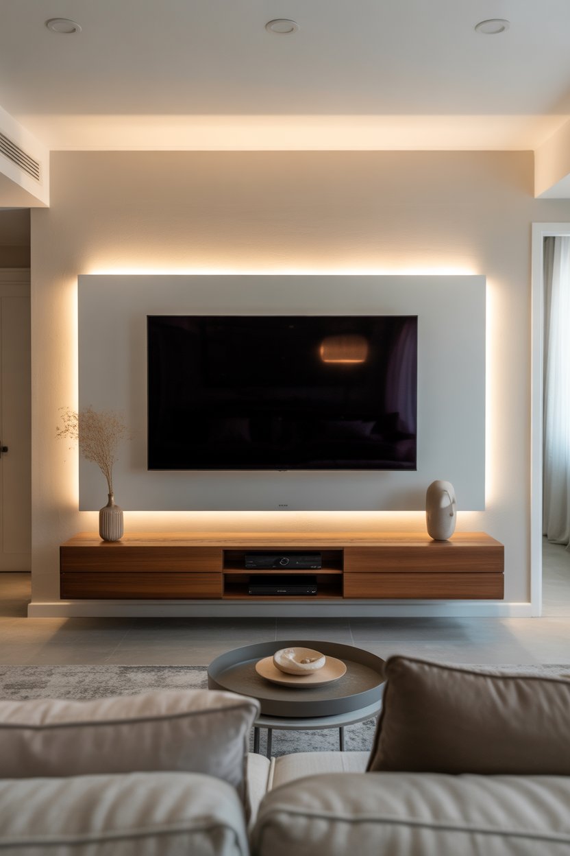 40 Living Room Wall Ideas to Style Blank Spaces with Decor Tips for ...