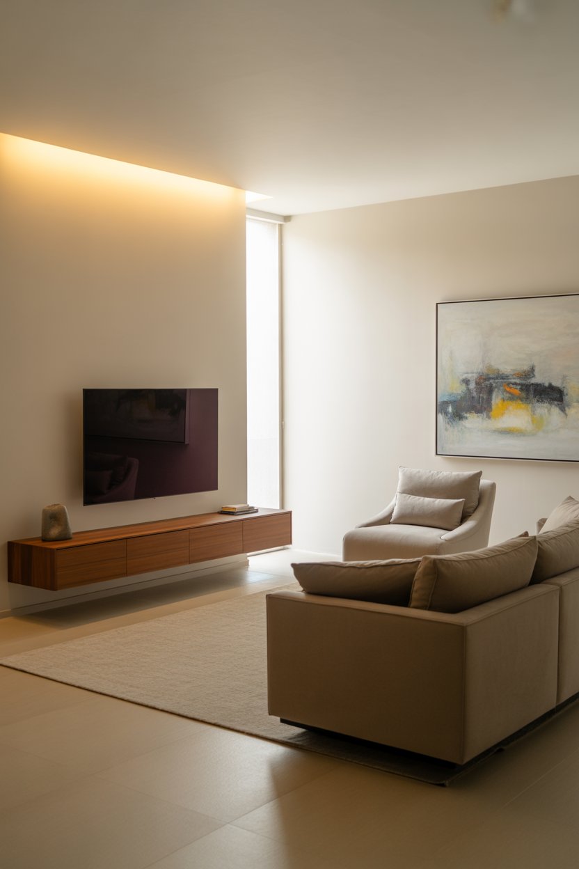 40 Living Room Wall Ideas to Style Blank Spaces with Decor Tips for ...