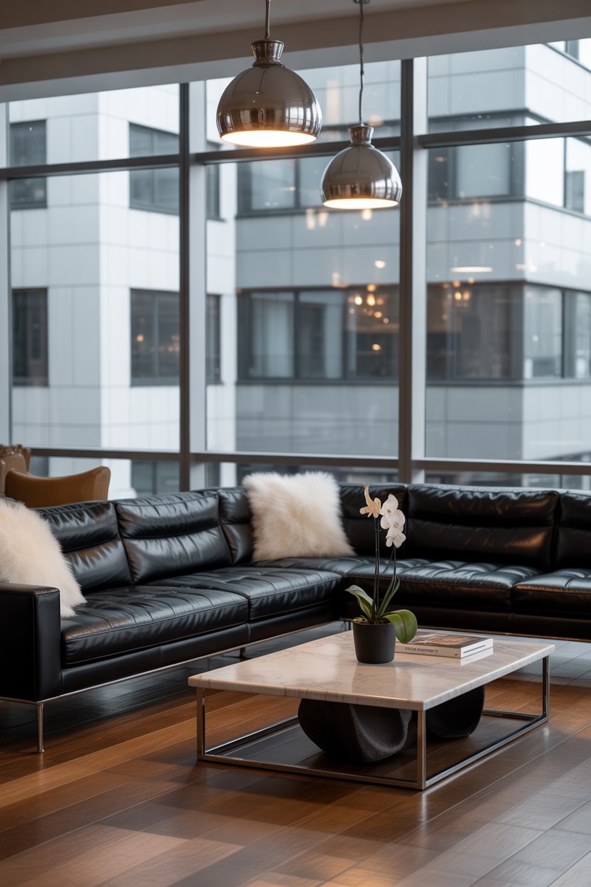 41 Black Sofa Living Room Ideas with Modern Decor and Color ...