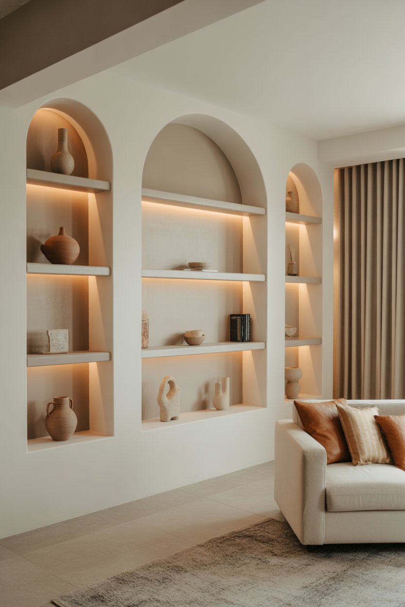40 Living Room Wall Ideas to Style Blank Spaces with Decor Tips for ...