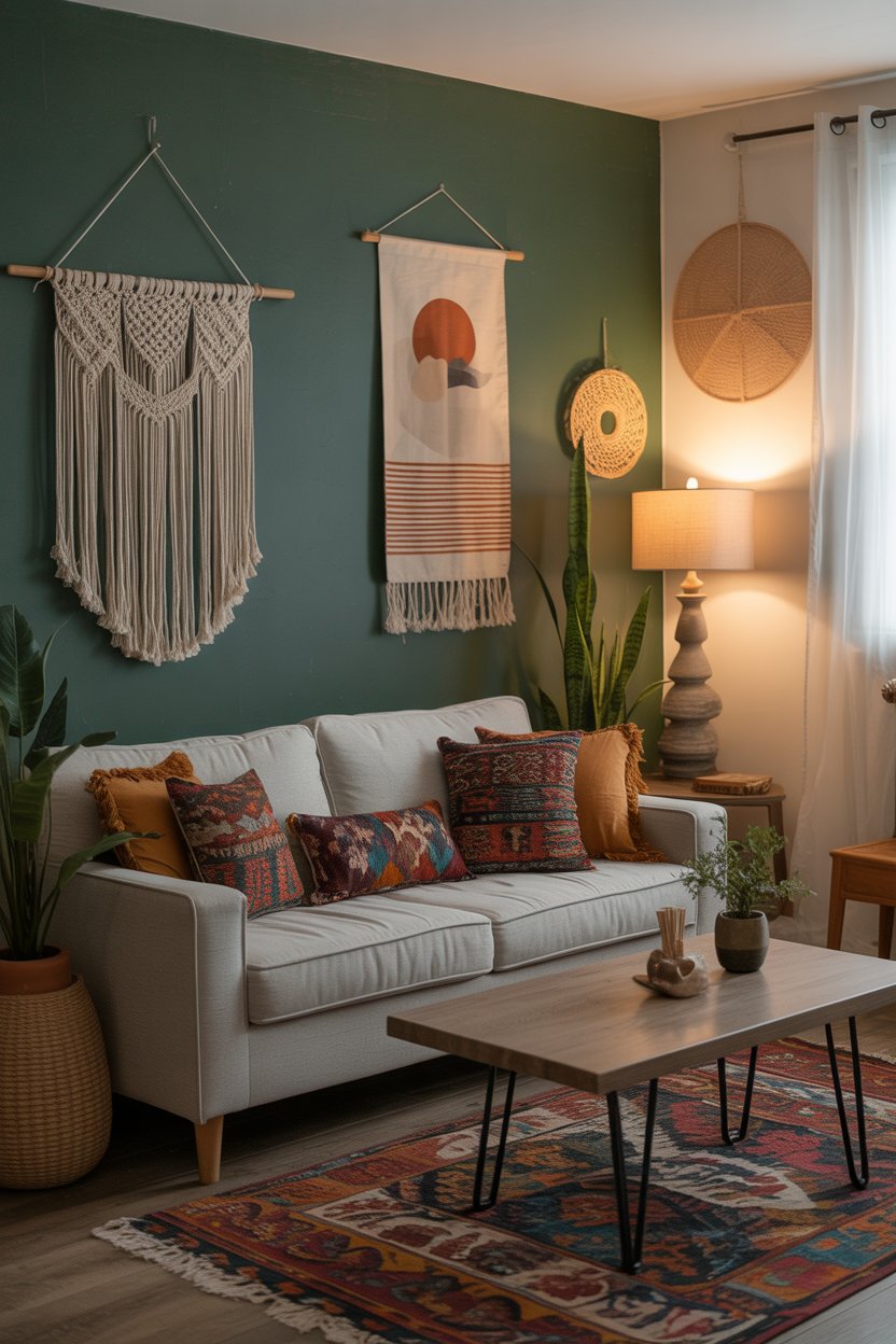 40 Dark Green Living Room Ideas for Cozy, Moody, Vintage, and Modern ...