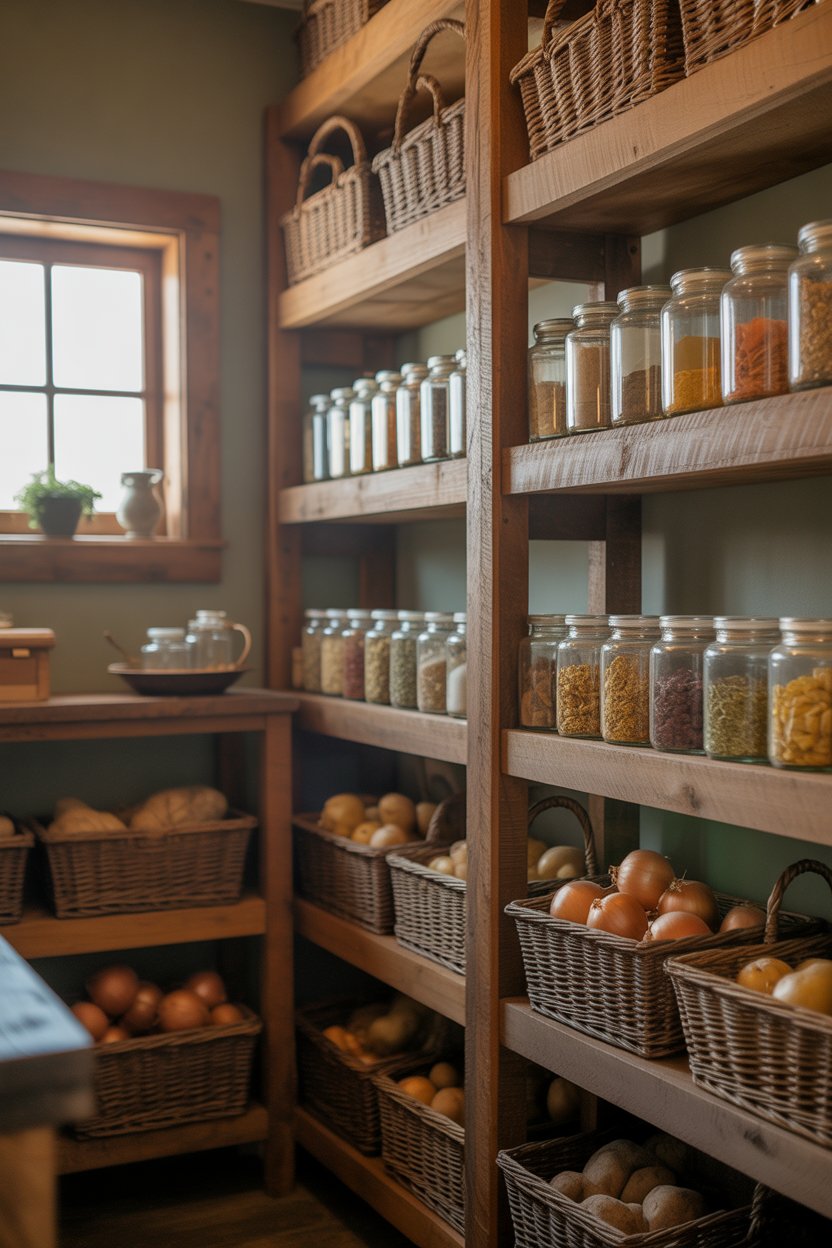 Rustic Walk In Pantry 31 Walk In Pantry Ideas for Modern Kitchens with Layouts, Storage ...