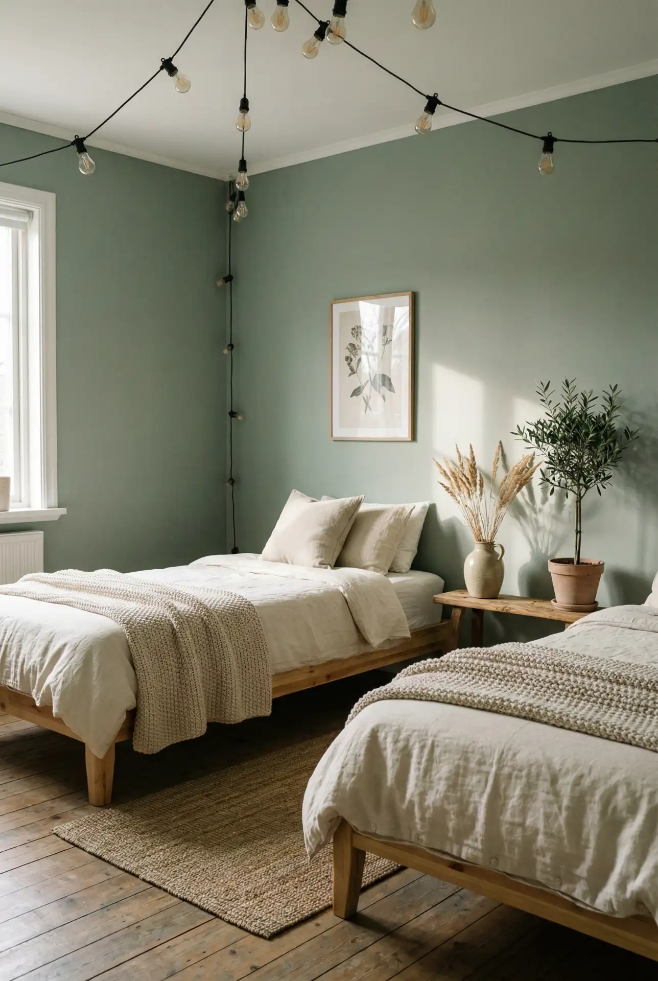 Aesthetic Twin Bedroom with Curated Minimalism 1