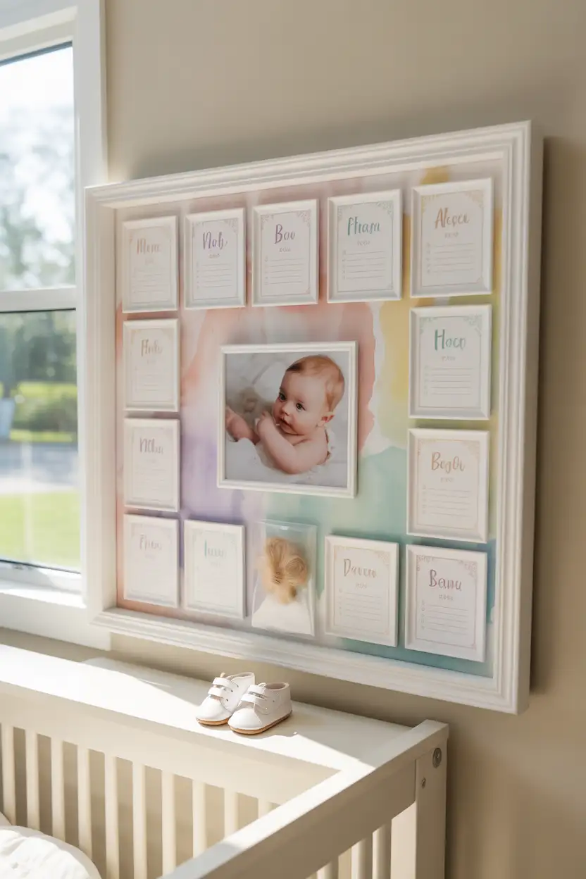 Baby First Year Monthly Milestone Box 1