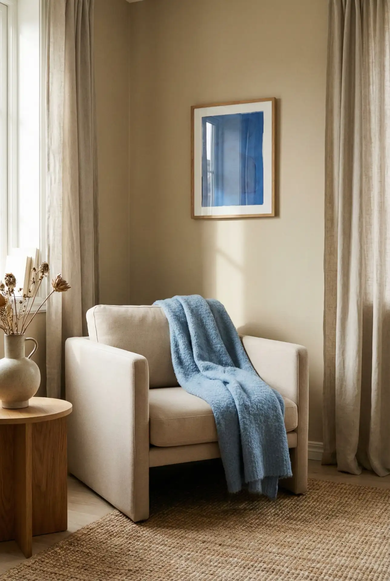 Beige and Blue Warm Minimalism 2