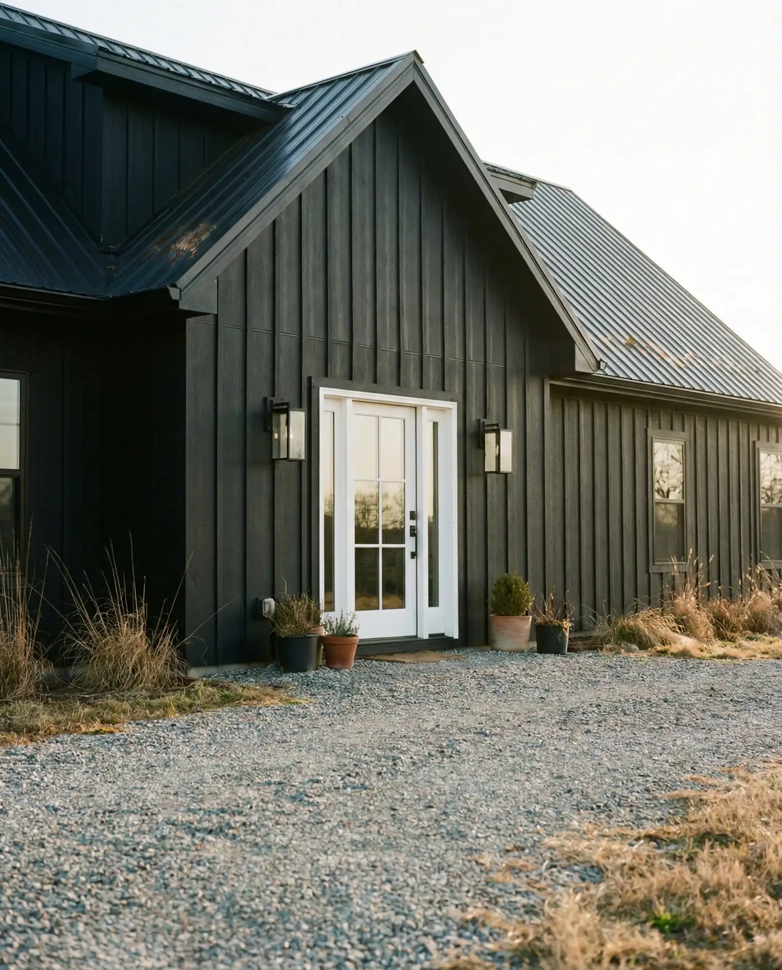 Black Board and Batten Modern Farmhouse 1