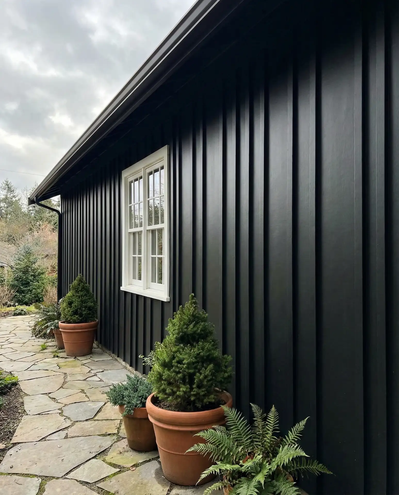 Black Board and Batten Modern Farmhouse 2