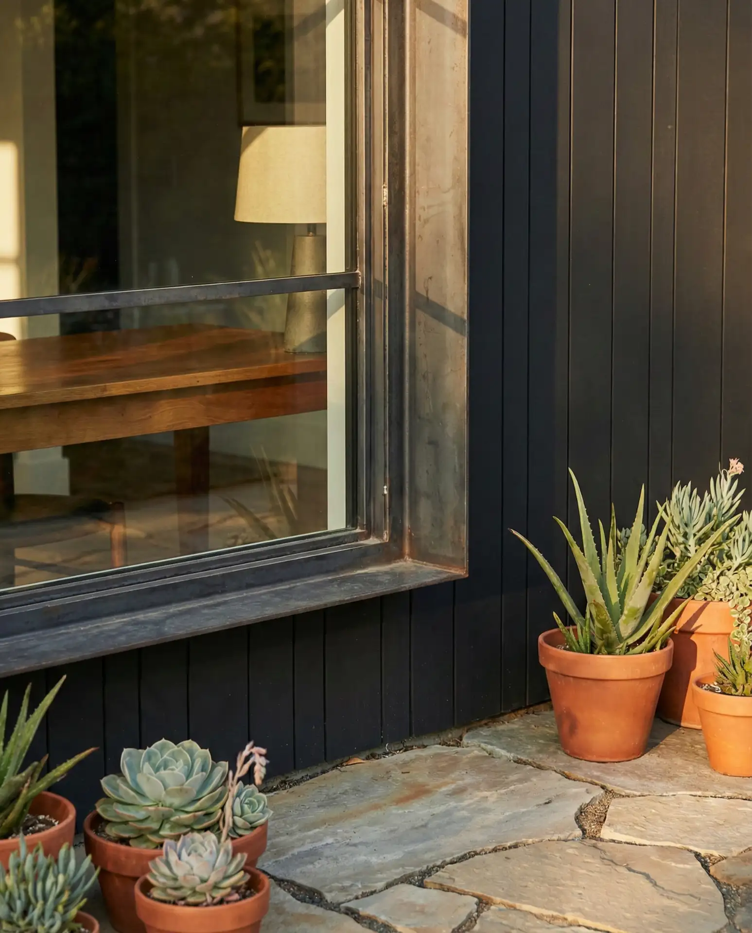 Black Modern Paint with Steel and Glass 2