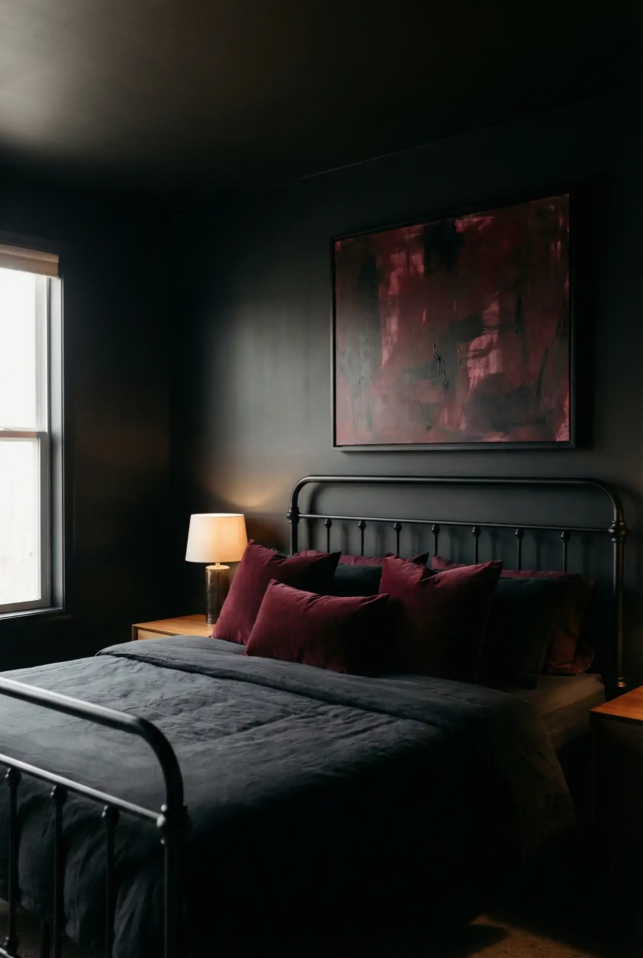 Black Walls with Red Drama 2