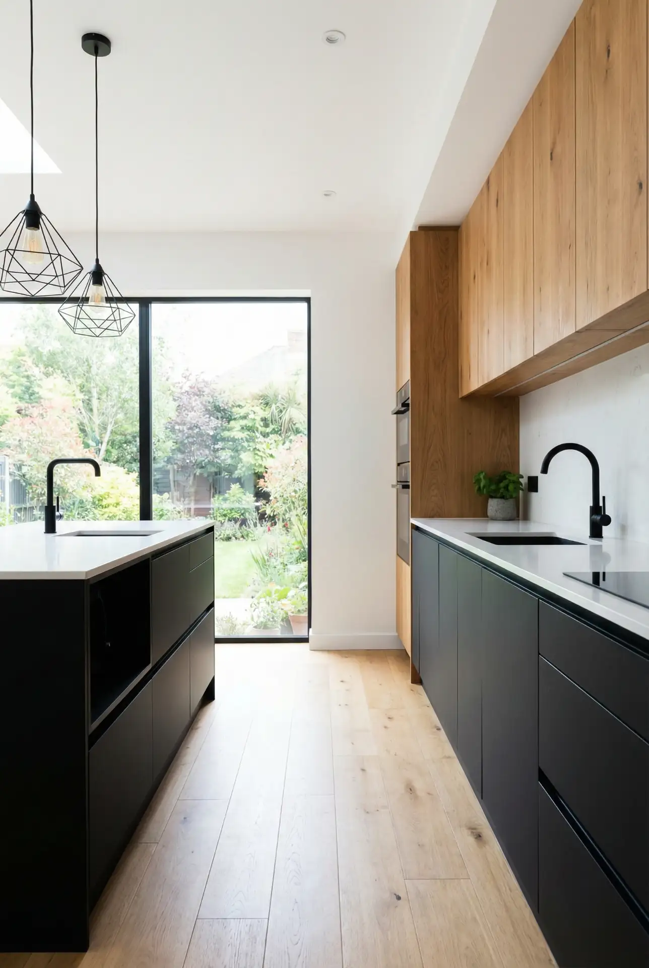 Black and Natural Wood Contrast 2