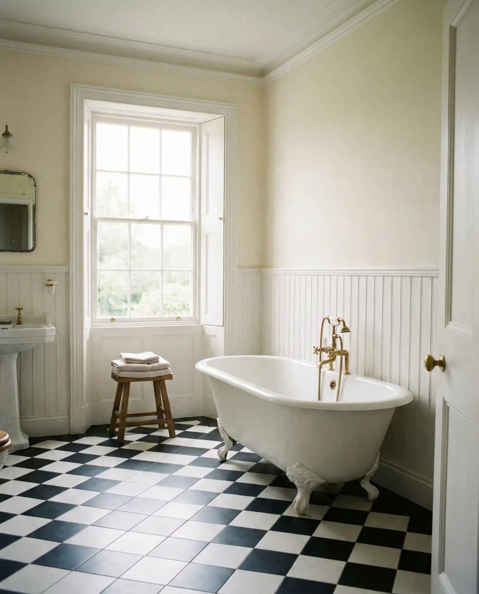 Black and White Checkerboard Floors 1