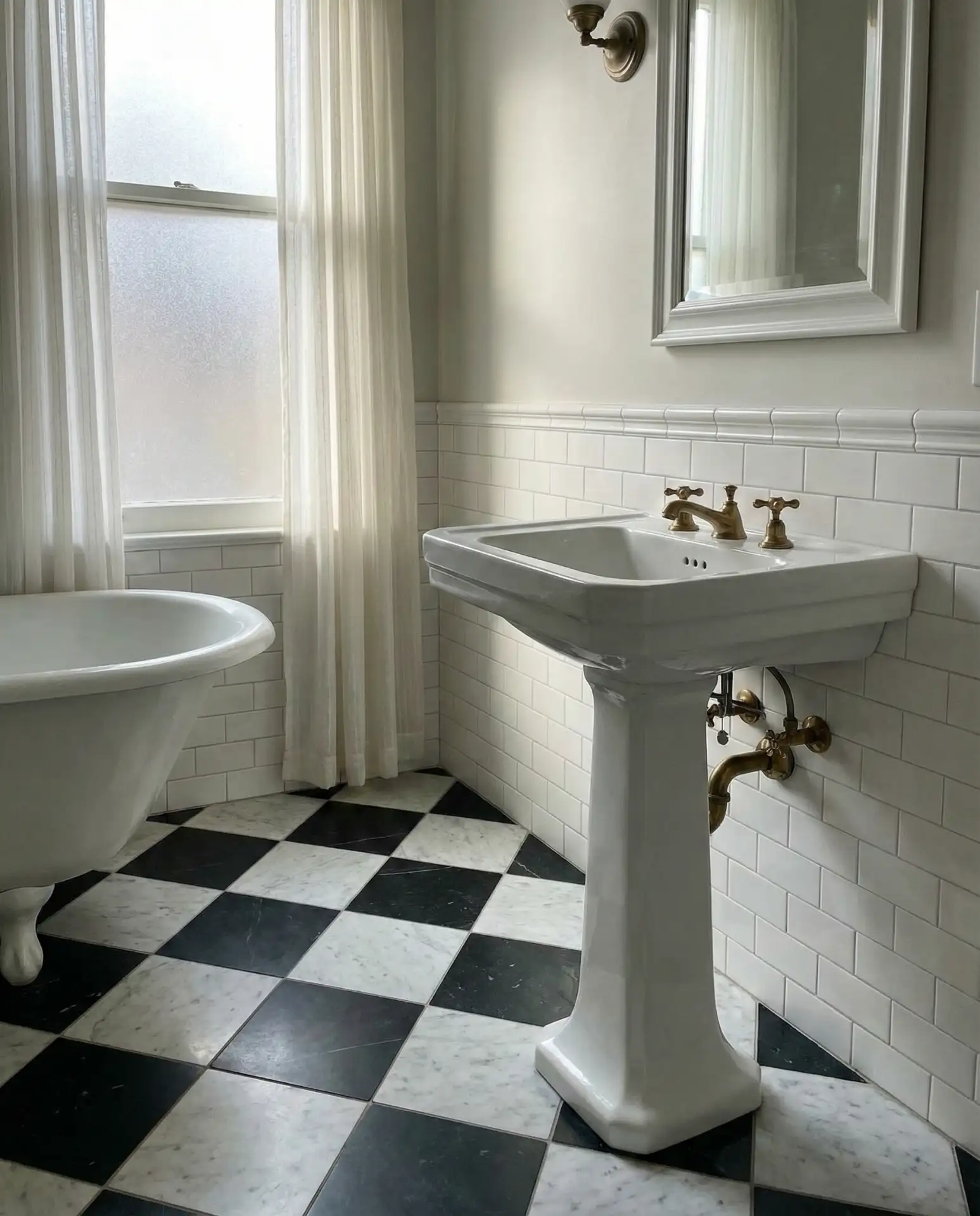 Black and White Checkerboard Floors 2