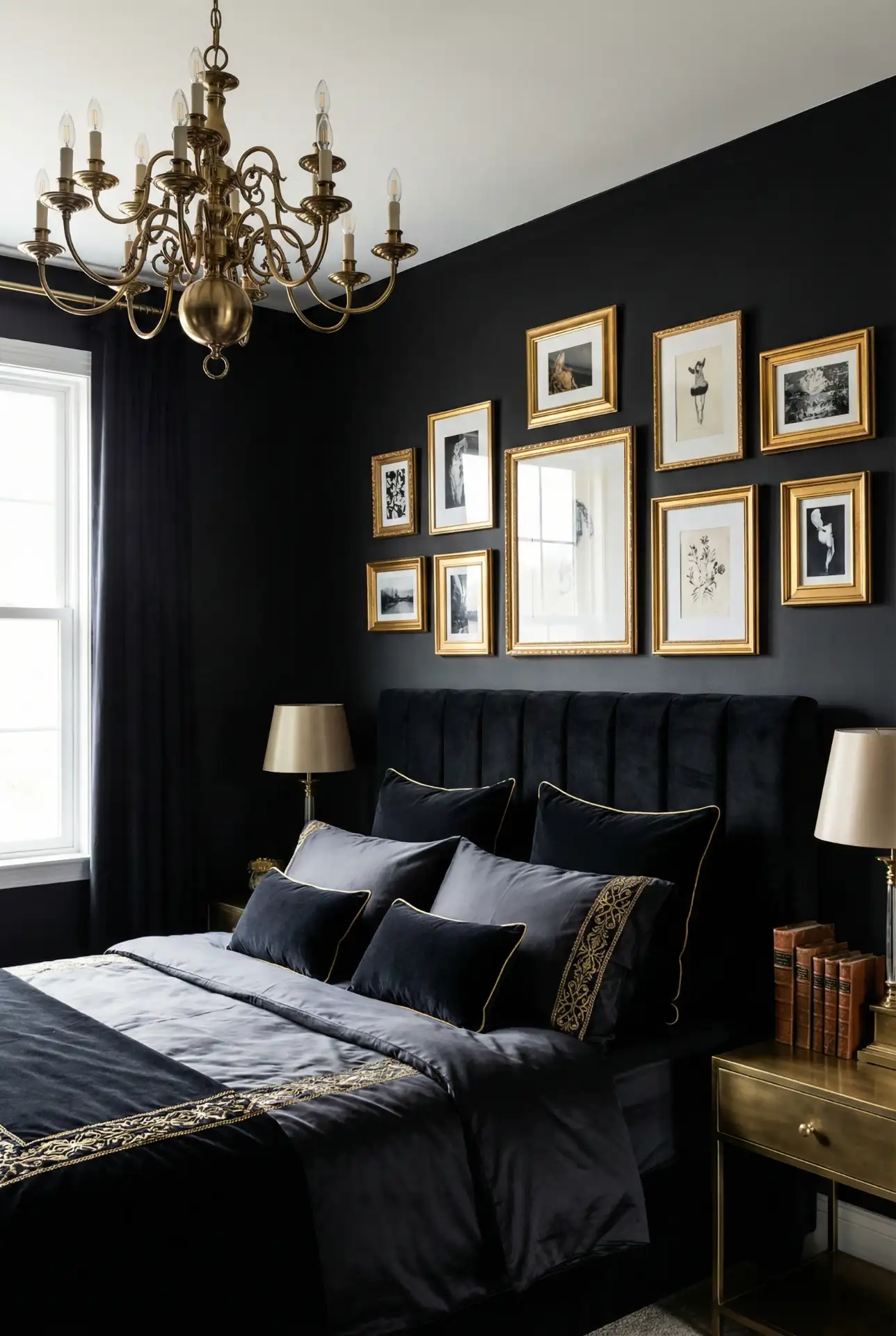 Black with Gold Glamour 1