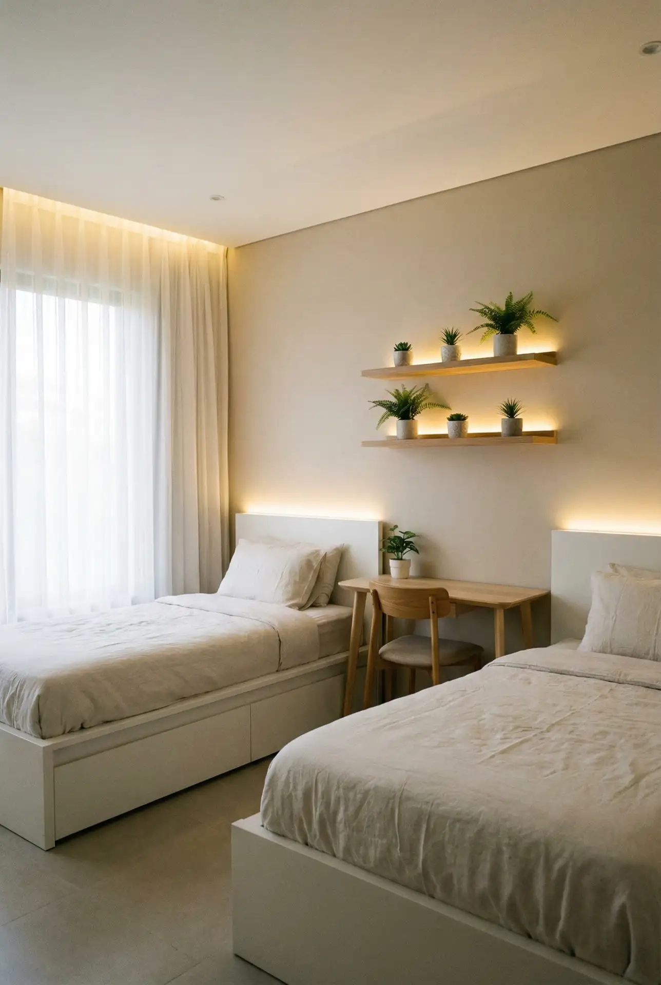 Bloxburg-Inspired Twin Bedroom with Gaming Vibes 1