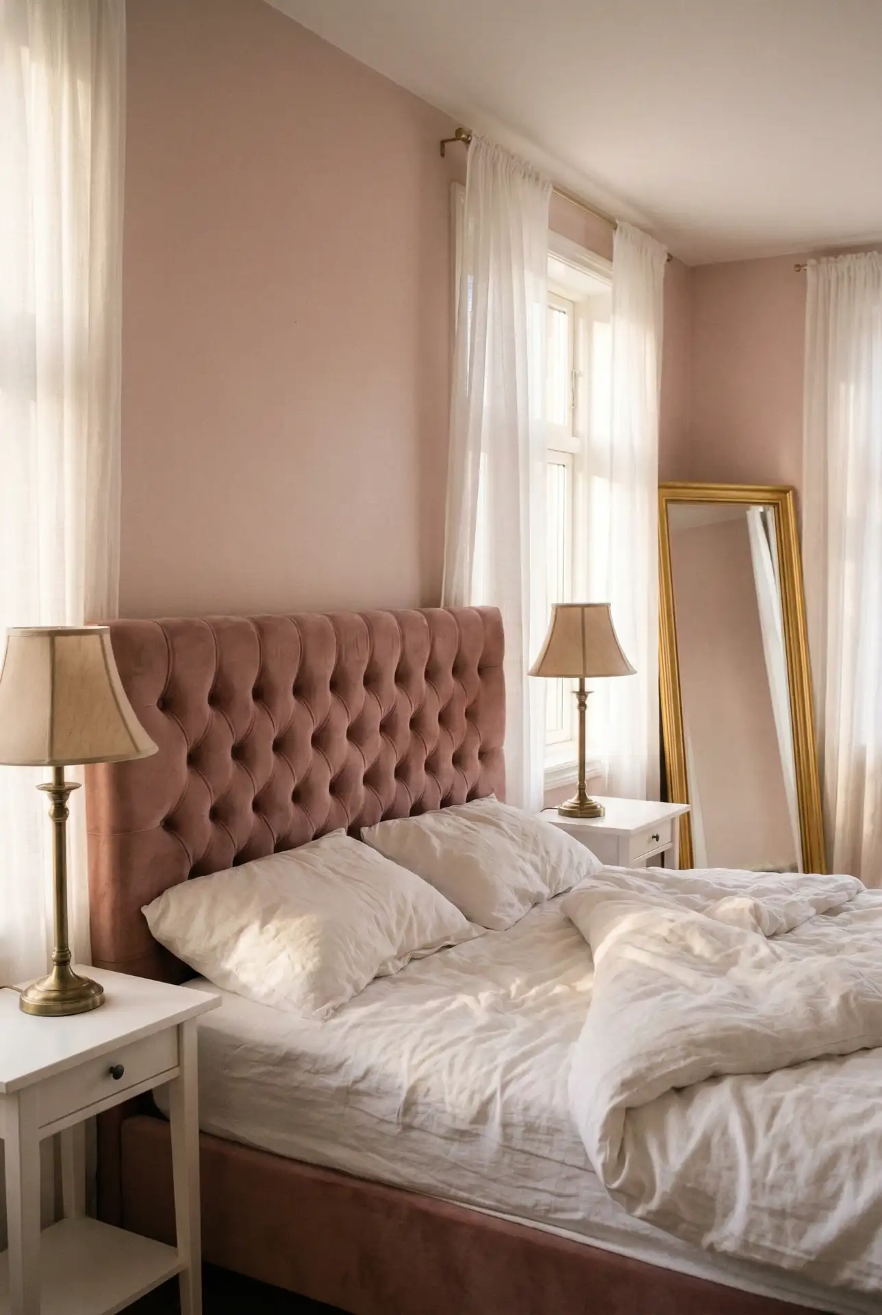 Blush and Gold Bedroom Sanctuary 1