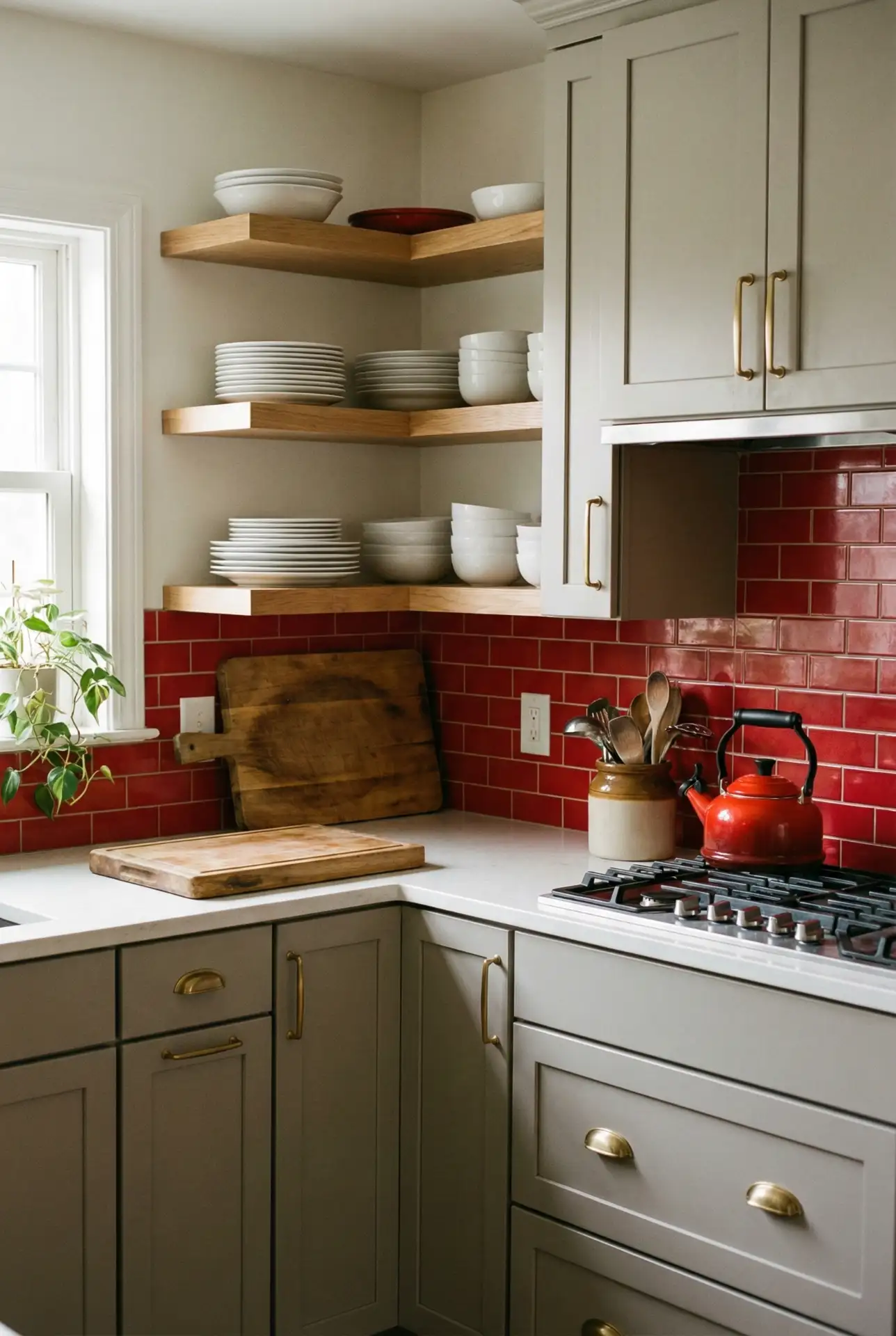 Bright Red Pop with Neutral Base 1