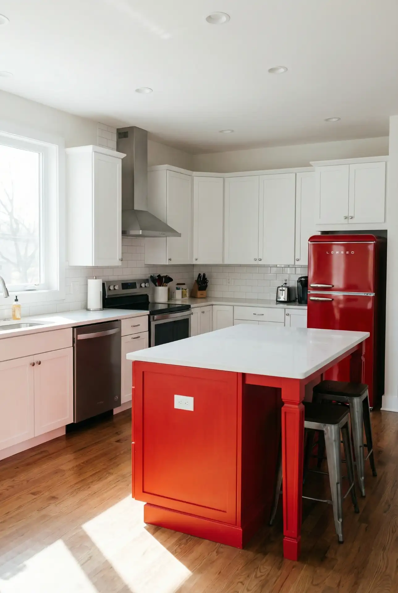 Bright Red Pop with Neutral Base 2