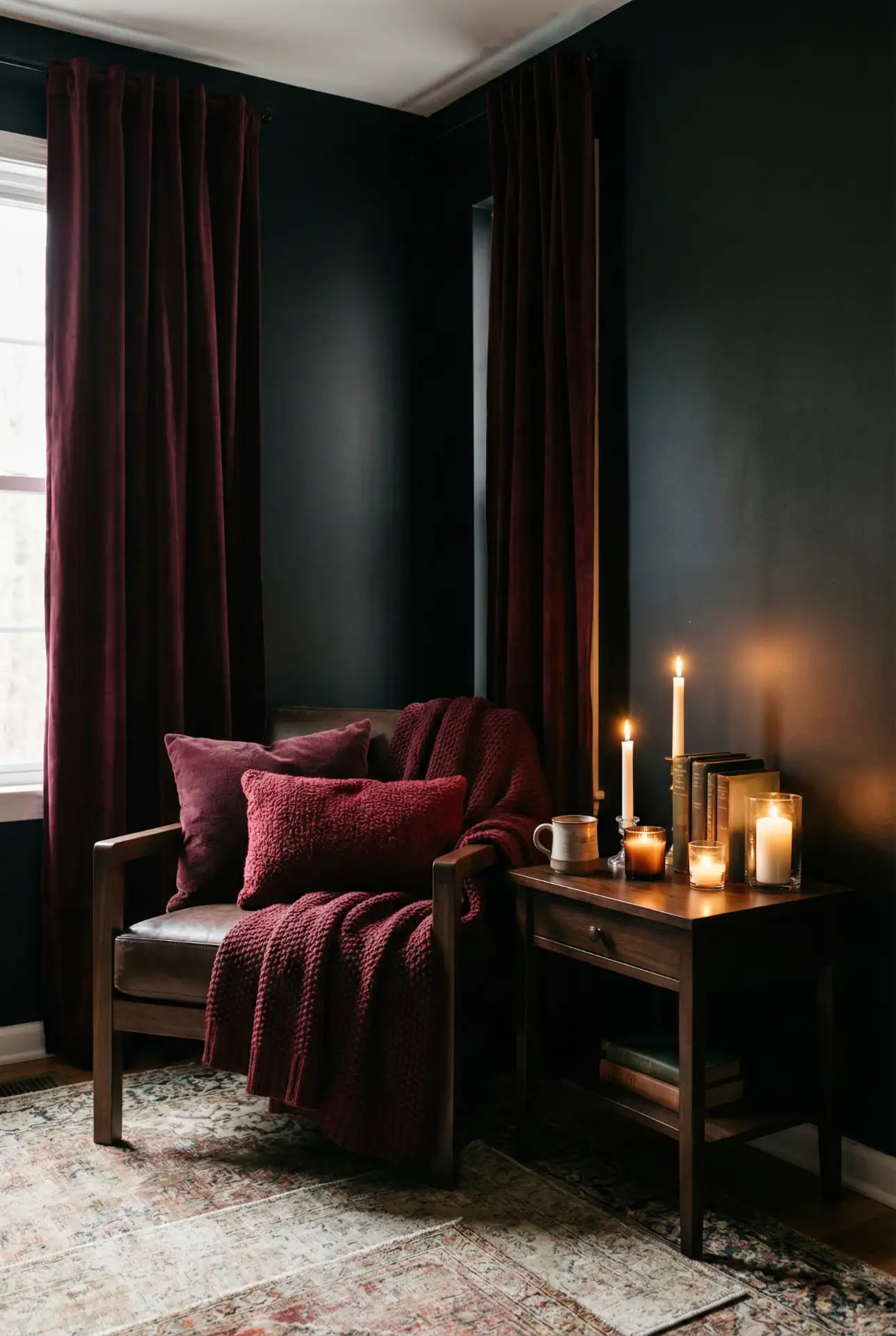 Burgundy and Black Richness 1