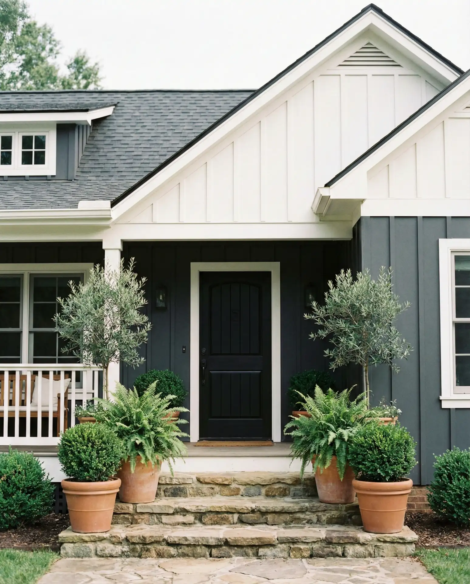 Charcoal Gray Modern Farmhouse for Bloxburg Builds 1