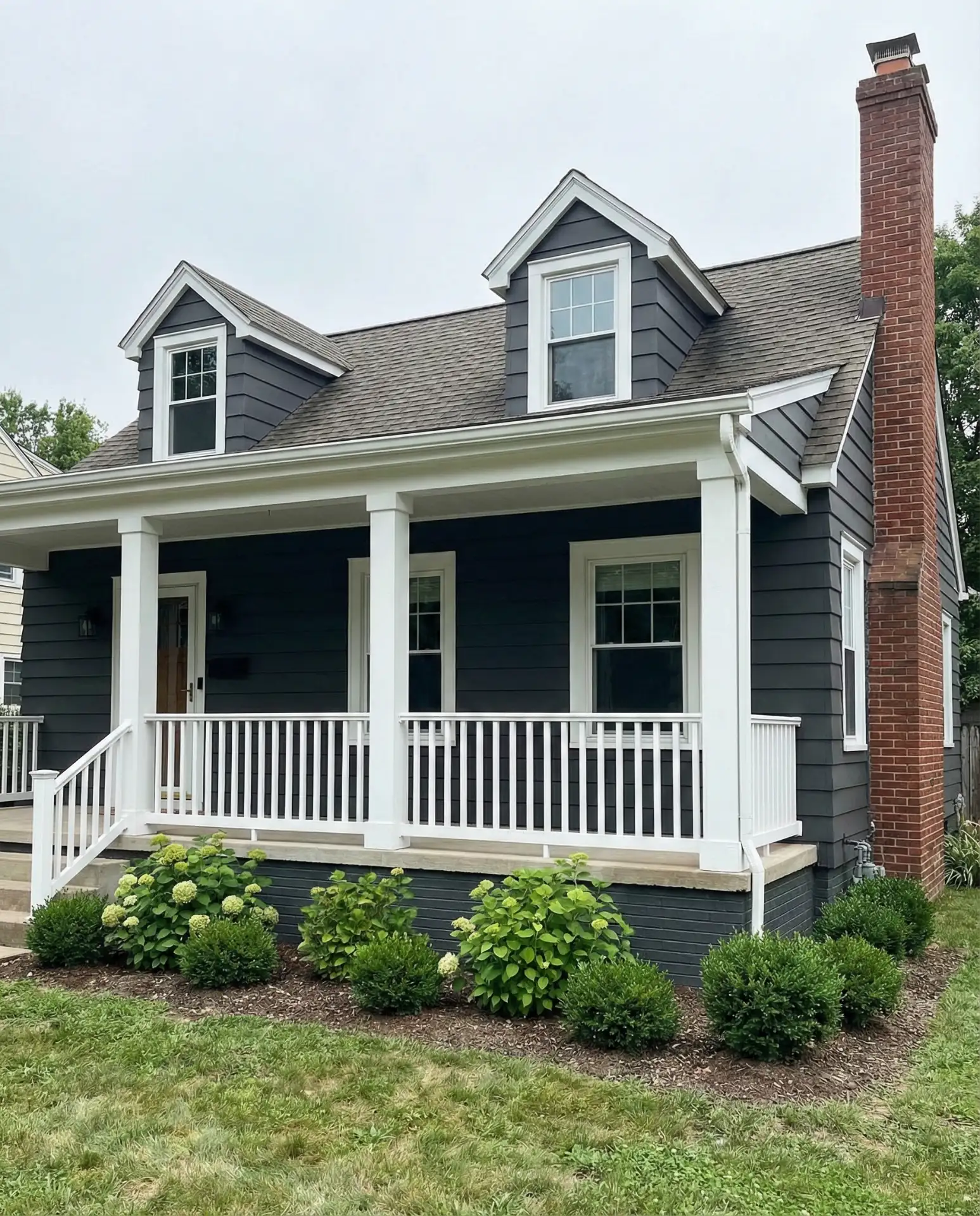 Charcoal Grey with Bright White Accents 1