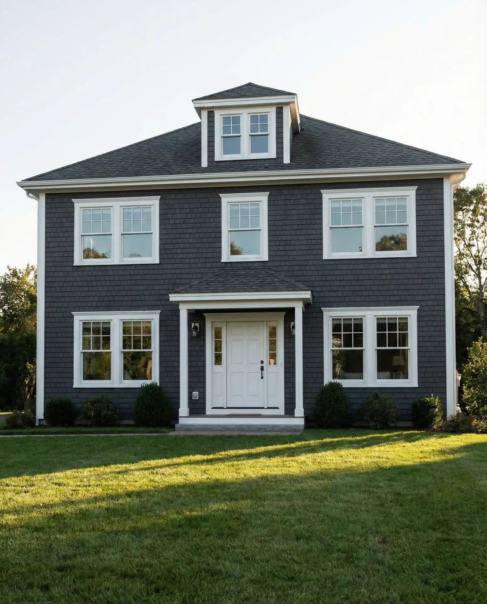 Charcoal Grey with Bright White Accents 2