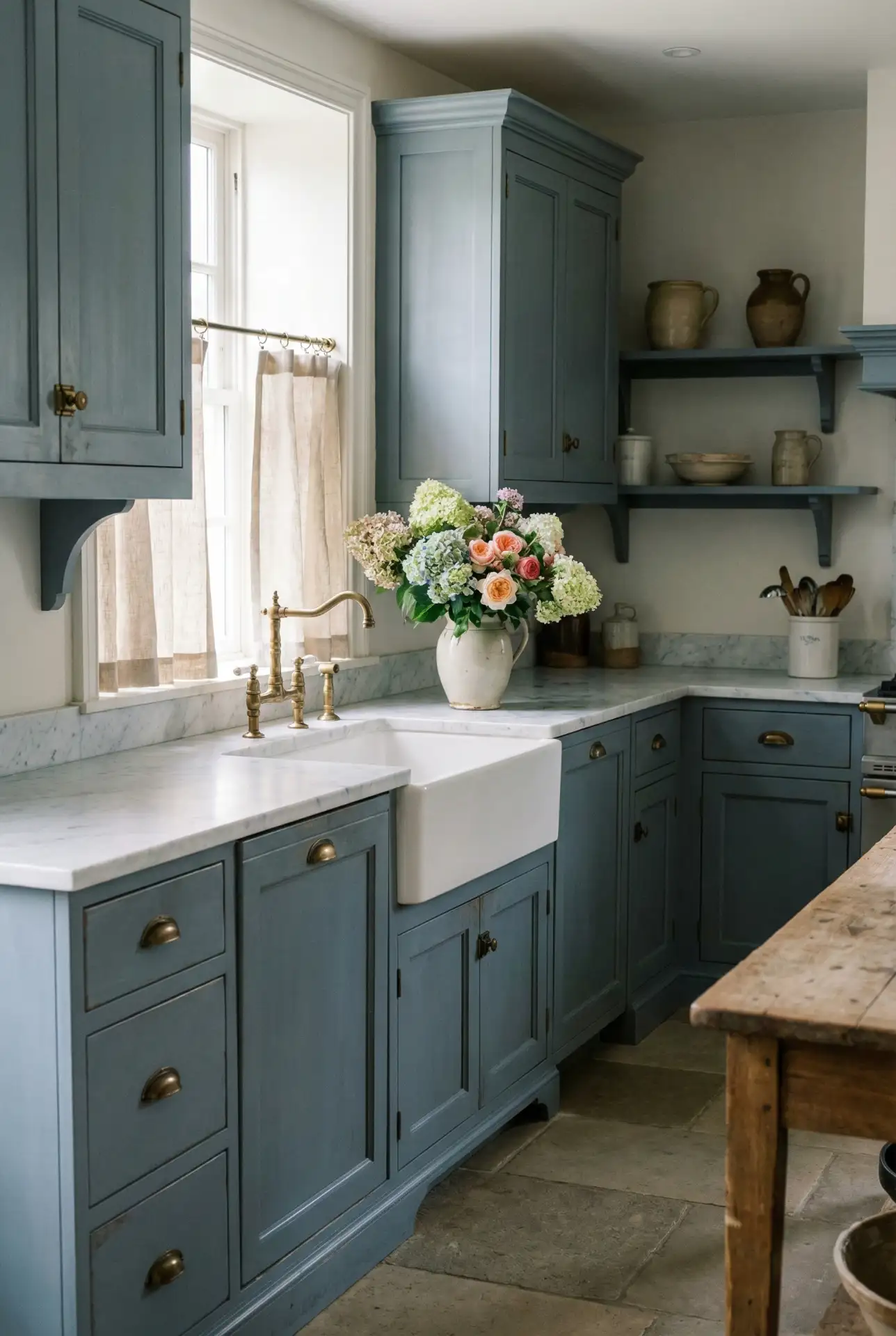 Classic French Country Blue-Gray 1