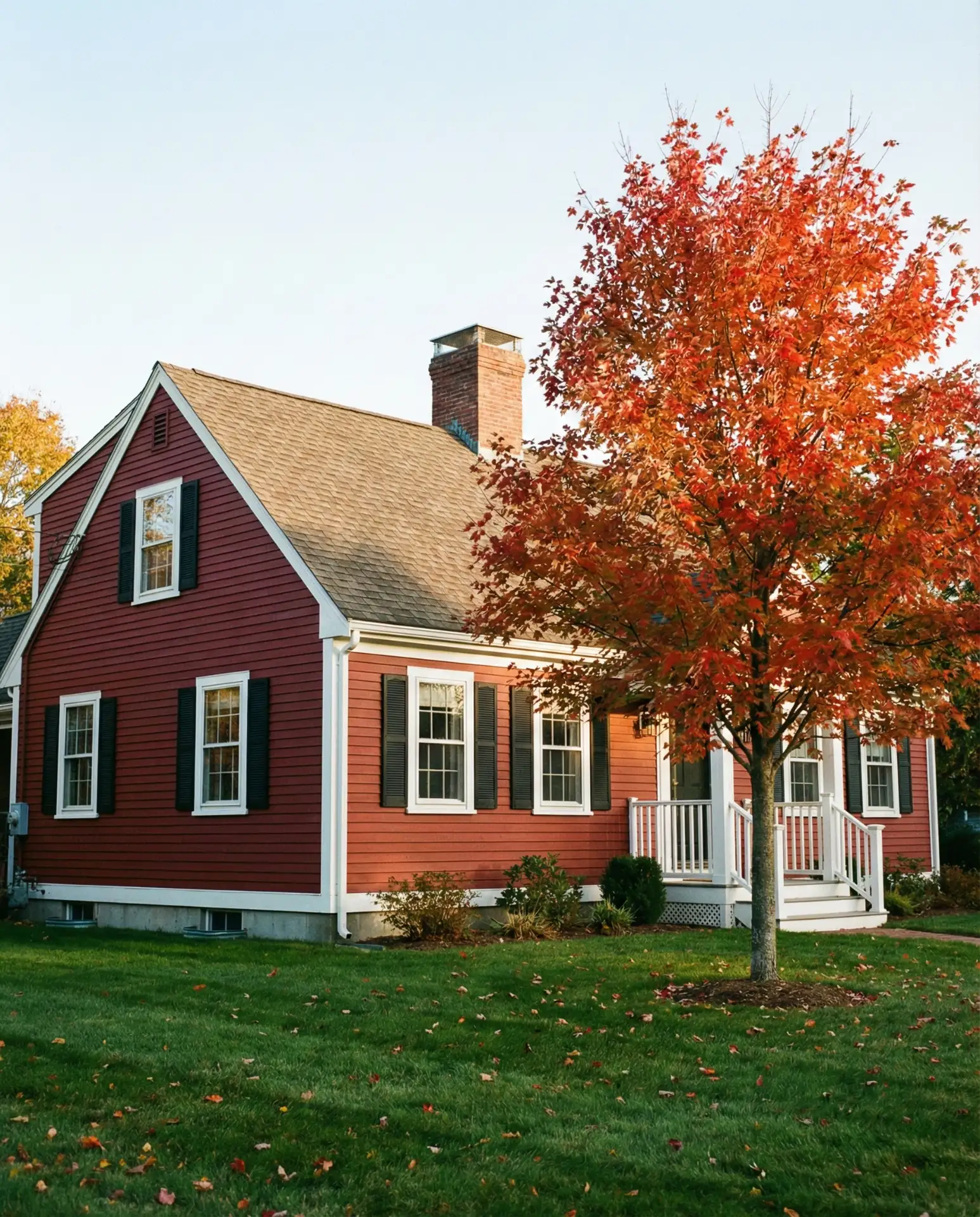Classic Red with White Trim 1