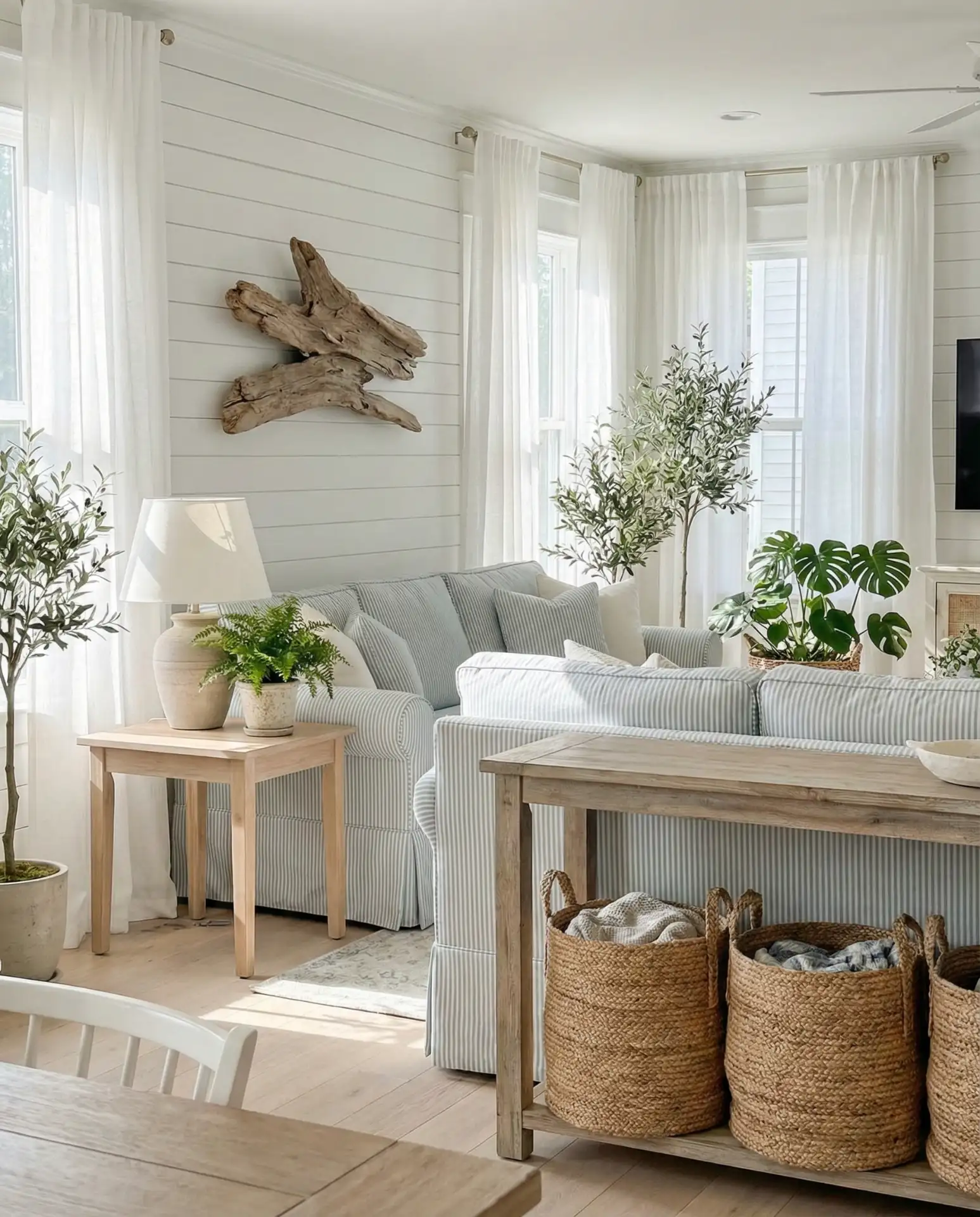 Coastal Cottage Living Room with Light and Breeze 2