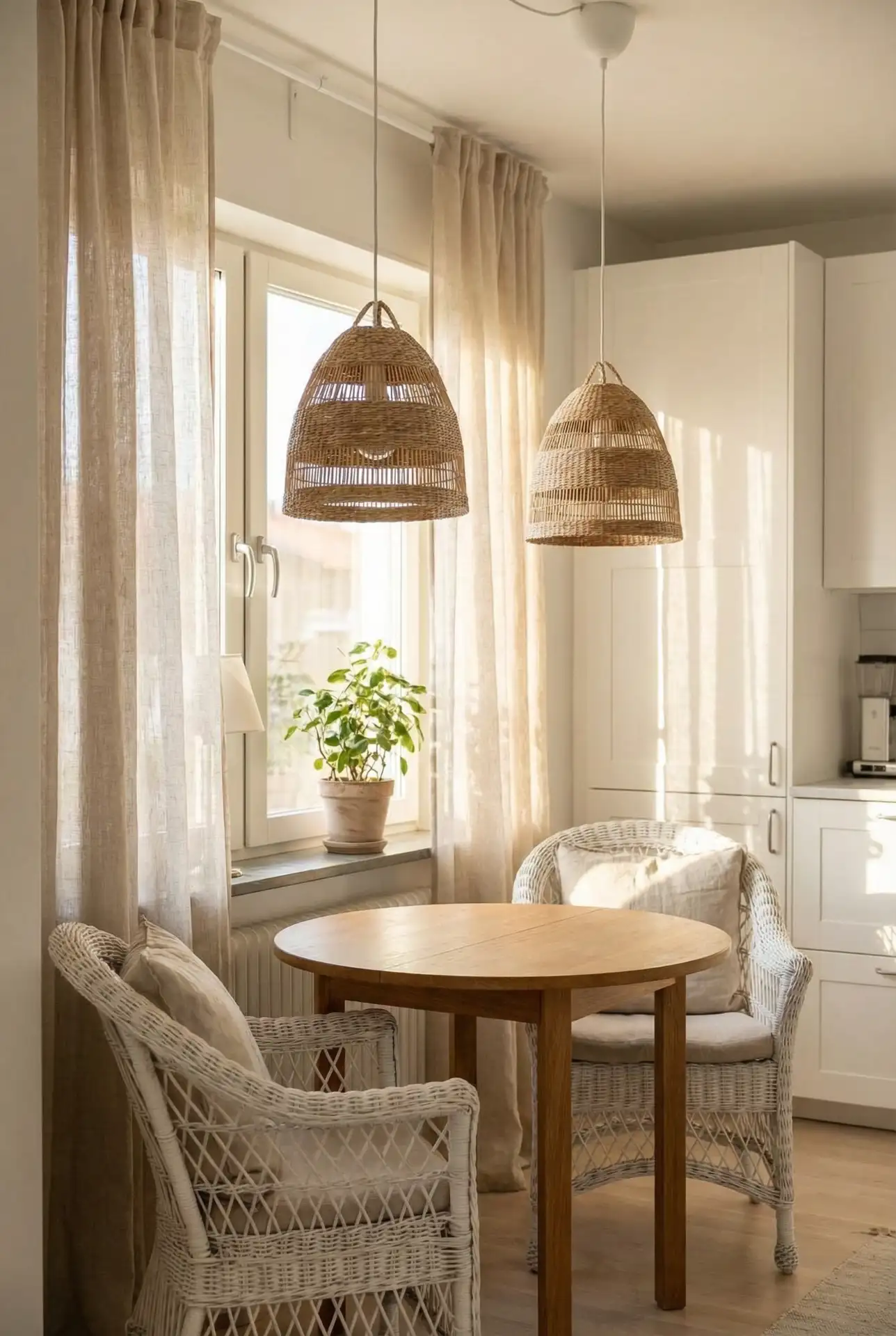 Cozy Woven Rattan Pendant 1