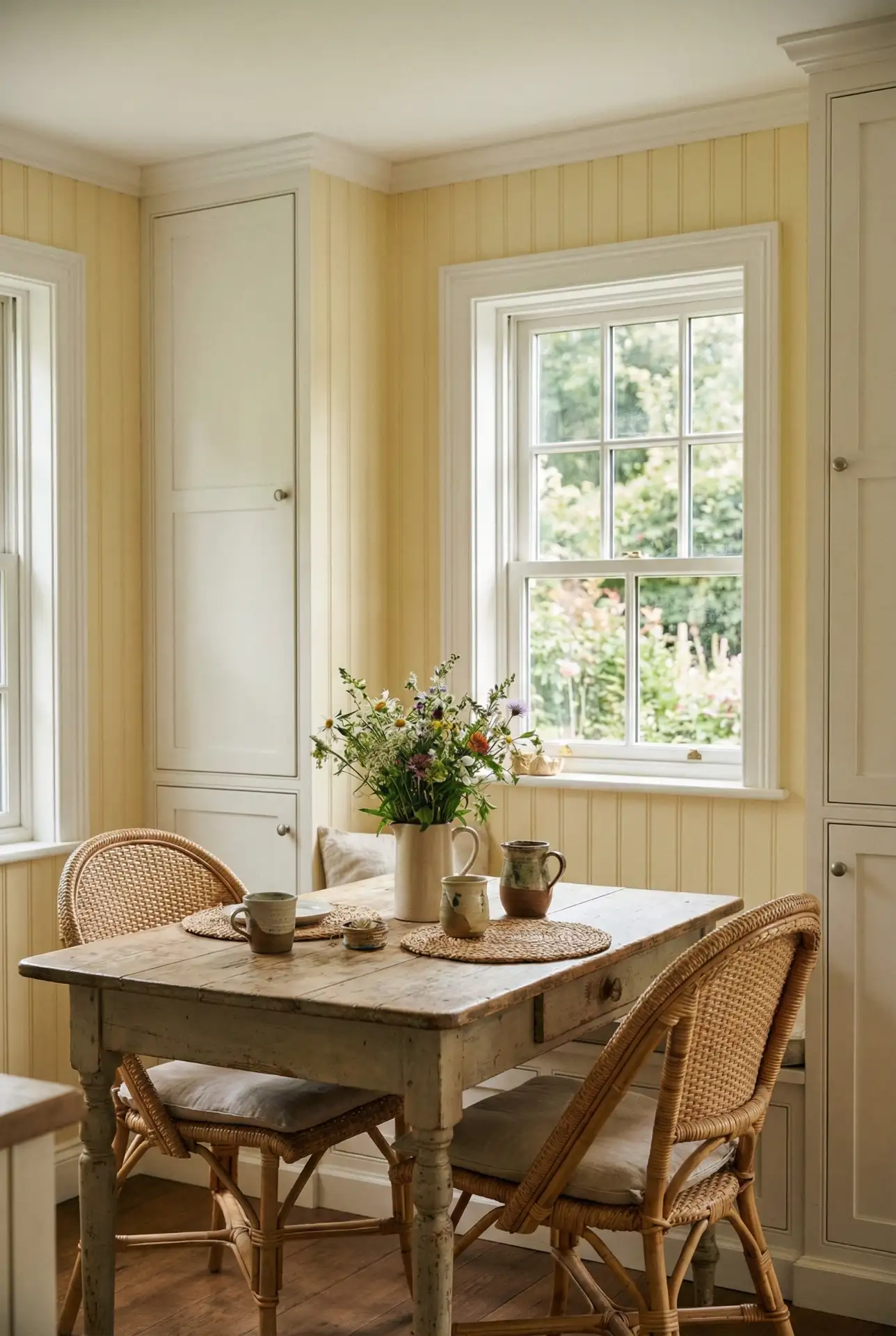 Creamy Yellow and White 1