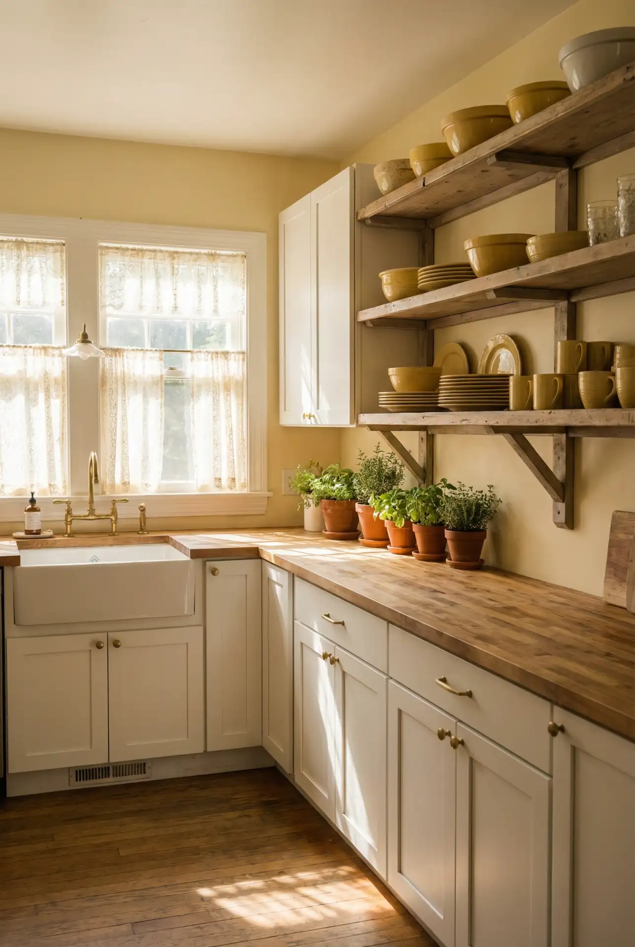 Creamy Yellow and White 2