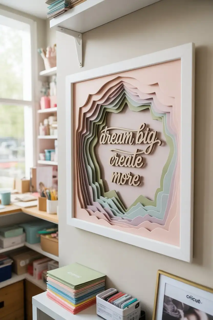 Cricut-Cut Paper Art Shadow Box 2