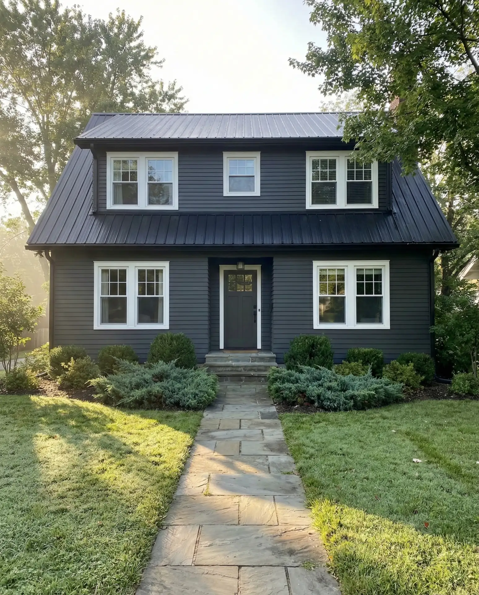 Deep Charcoal with Sherwin Williams Iron Ore 1