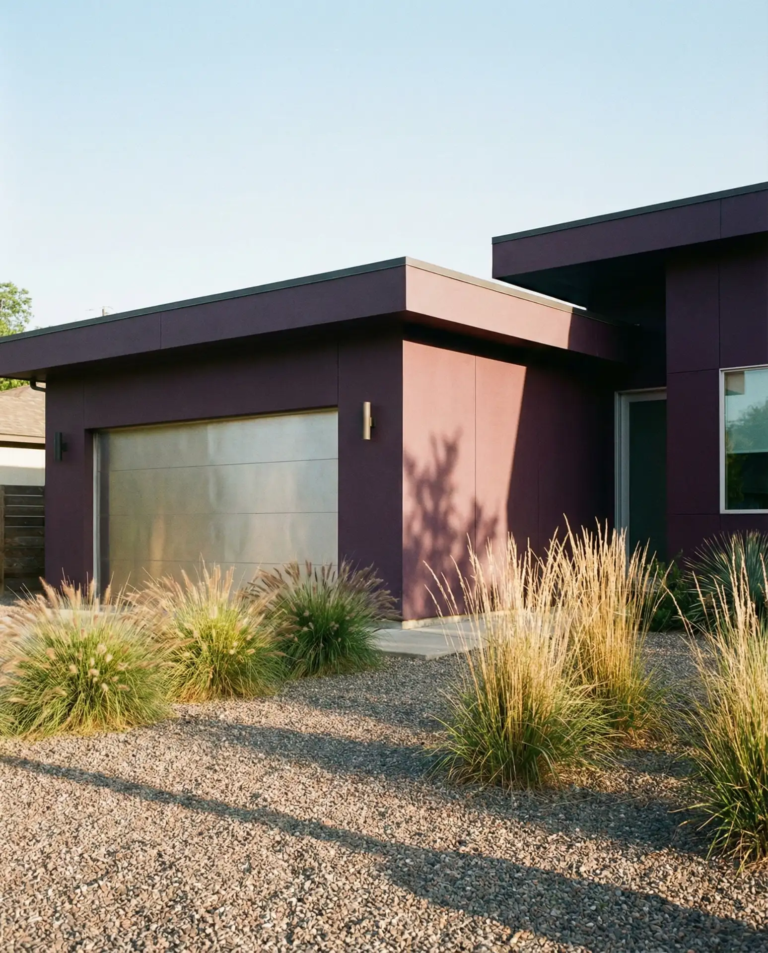 Deep Plum Modern with Metal Roof 1