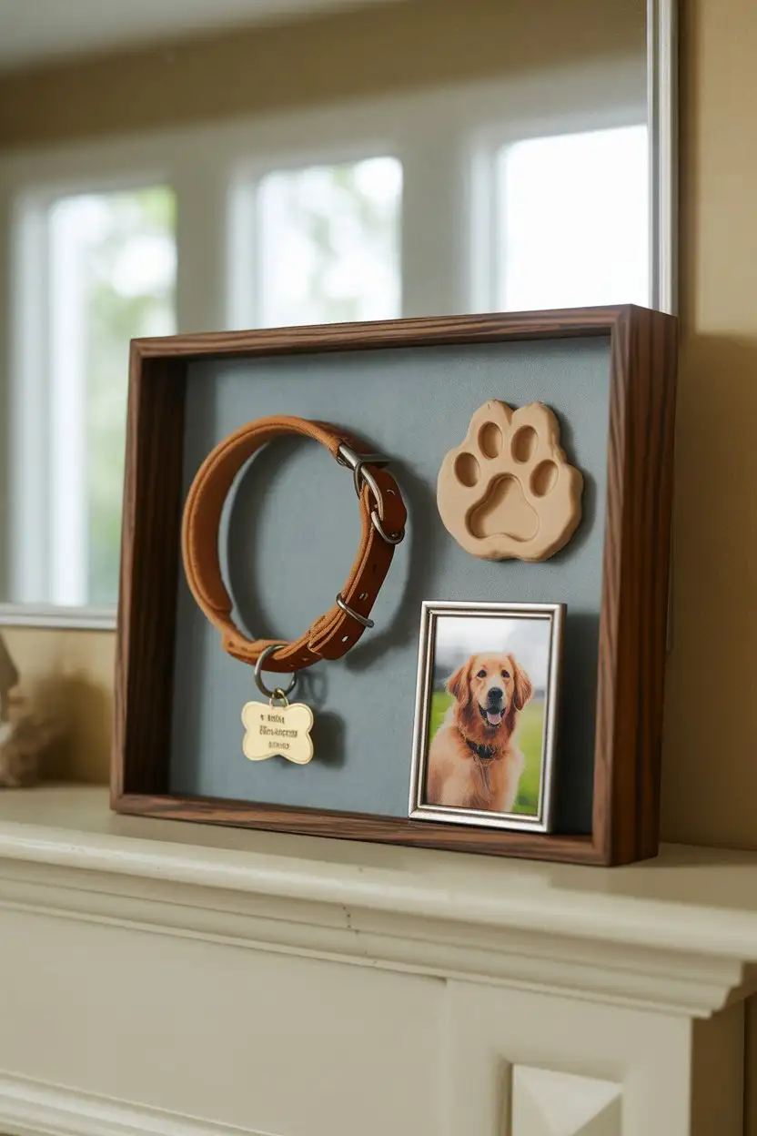 Dog Memorial Keepsake Shadow Box 2