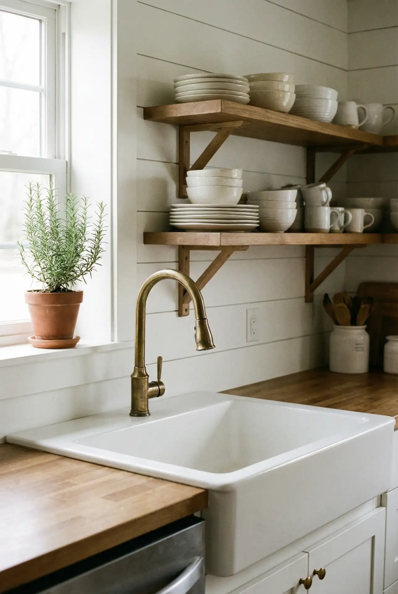 Farmhouse Sink and Shiplap Charm 1